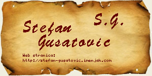 Stefan Gušatović vizit kartica